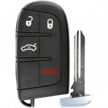Carcasa Cheie Auto Techstar and reg Chrysler Dodge Jeep Fiat 4 Butoane Cu Lama Pini Baterie 