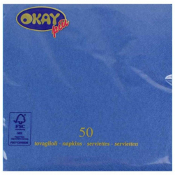 Servetele Okay Blue China Culoare Albastru Dimensiune 33x33 cm 2 Straturi 50 Foi/Pachet - HRH02090200 
