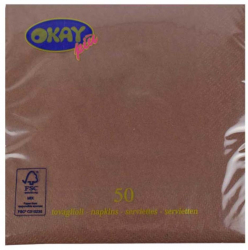 Servetele Okay Culoare Maro Dimensiune 33x33 cm 2 Straturi 50 Foi/Pachet - HRH02098191 