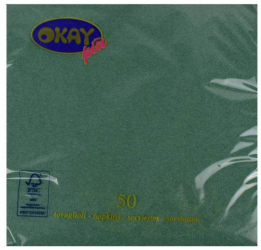 Servetele Okay Foresta Culoare Verde Inchis Dimensiune 33x33 cm 2 Straturi 50 Foi/Pachet - HRH02094191 