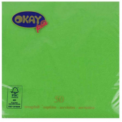 Servetele Okay Kiwi Culoare Verde Kiwi Dimensiune 33x33 cm 2 Straturi 50 Foi/Pachet - HRH02098192 