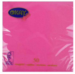 Servetele Okay Ortensia Culoare Cyklamen Dimensiune 33x33 cm 2 Straturi 50 Foi/Pachet - HRH02096191 