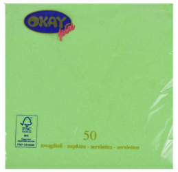 Servetele Okay Vert Pomes Culoare Verde Mar Dimensiune 33x33 cm 2 Straturi 50 Foi/Pachet - HRH02126191 