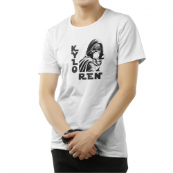 Tricou personalizat barbat Kylo Ren Alb Bumbac Marime L 