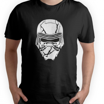 Tricou personalizat barbat KYLO REN HEAD Negru Bumbac Marime L 