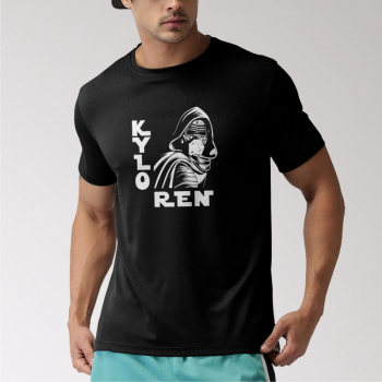 Tricou personalizat barbat Kylo Ren Negru Bumbac Marime L 