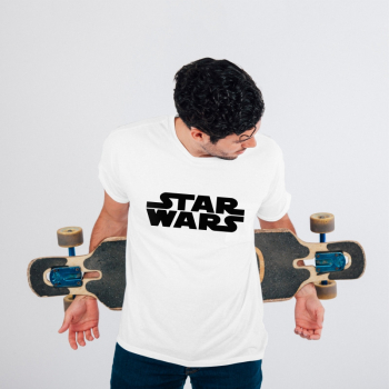Tricou personalizat barbat STAR WARS Alb Marime L 