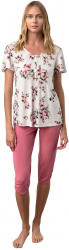 Pijama de dama Vamp 18015 XXL micromodal roz 