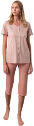 Pijama de dama Vamp 18108 XXL 50bumbac and 50modal roz 
