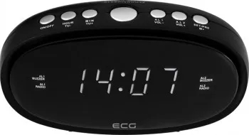 Radio cu ceas ECG RB 010 negru FM Digital memorie 10 posturi alarma dubla 