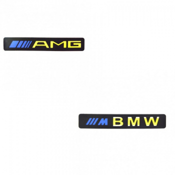 Set 2 x Ornament prag auto cu iluminare LED Mercedes Benz AMG 