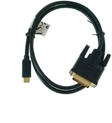 Cablu video USB-C la DVI-D 24+1 pini 3m tata-tata HDR Lanberg 4K-60Hz negru JMB-BBL7349