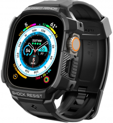 Carcasa Rugged Armor Pro compatibila cu Apple Watch Ultra 49mm Negru KOF-BBL7339