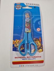 Foarfec cu varf rotund si protectie lama licenta Paw Patrol 13 cm Albastru MAX-BBL7728 
