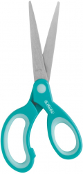 Foarfec Herlitz cu varf ascutit maner ergonomic 17 cm Turcoaz MAX-BBL7723 