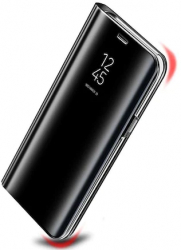 Husa Clear View pentru Samsung Galaxy A54 flip cover Negru COM-BBL7680 