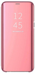 Husa Clear View pentru Samsung Galaxy A14 flip cover Rose Gold COM-BBL7681 