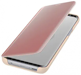 Husa Clear View pentru Samsung Galaxy S7 flip cover Rose Gold COM-BBL7671 