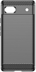 Husa de protectie pentru Google Pixel 6a protectie spate Carbon Silicone Negru KOFF-BBL7550 