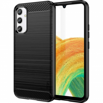 Husa pentru Samsung Galaxy A34 5G Bibilel Carbon Design Negru KOF-BBL7830 