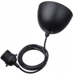 Lampa suspendata Bibilel E27 180 cm Negru IKA-BBL7659 