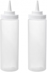 Set de 2 sticle dispenser pentru sos polietilena 330ml Transparent IKA-BBL7757 