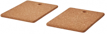 Set de 2 suporti pentru oale fierbinti din pluta 23x17 cm Maro IKA-BBL7756 