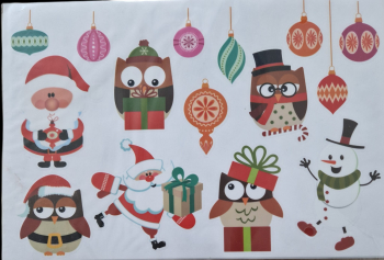 Set de stickere decorative 3D cu Bufnite 22.5x33 cm Multicolor MAX-BBL7563 