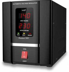 Stabilizator Automat De Tensiune Cu Servo Motor 500va Well 