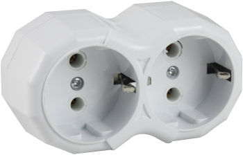 Triplu stecher cu inele de ceramica Alb AXT-BBL7625 