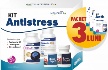 3 x Kit Antistress - Restabileste sanatatea psihica + Cartea Afectiunile creierului si importanta alimentatiei