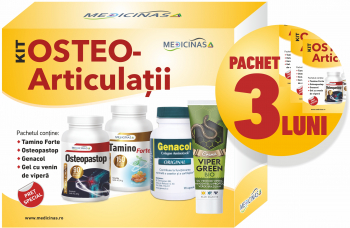 3 x Kit Osteo - Articulatii - sustine sistemul osos si articulatiile 