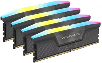 Memorie Quad Channel Kit Corsair Vengeance RGB 64GB (4x16GB) DDR5 5600MHz CL36 4x16GB 1.25V AMD EXPO Negru CMH64GX5M4B5600Z36
