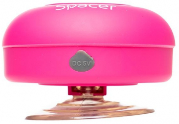 Boxa Spacer DUCKY-PNK portabila 3W RMS control volum acumulator 300mAh microfon incorporat incarcare USB waterproof roz 