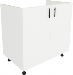 Corp Masca Chiuveta haaus 2 Usi Alb 80 x 50 x 80 cm 