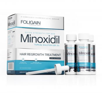 Foligain Minoxidil 5 Solutie cresterea parului barbati Alcool scazut 3 luni