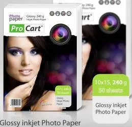 Hartie Procart FOTO Glossy 240g 10x15 