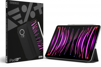 Husa de protectie NEXT ONE cu suport magnetic pentru iPad 12.9 inch Negru 
