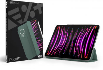 Husa de protectie NEXT ONE cu suport magnetic pentru iPad 12.9 inch Verde 