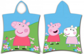 Prosop de plaja tip poncho Peppa Pig 50 115 cm 