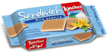 Biscuiti Loacker Sandwich cu Lapte si Vanilie 25 g - CBA001362 