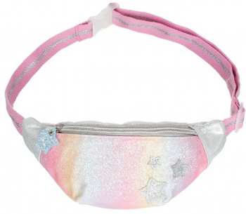 Borseta cu sclipici si stelute model Rainbow pentru fete Multicolor JMB-BBL7849 