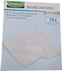 Comprese sterile 7.5x7.5 cm 10 bucati Alb MAX-7900 