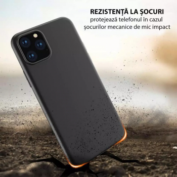 Husa Silicon Apple iPhone 12 Mini Albastru Zen Microfibra 