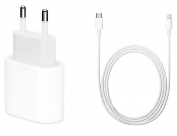 Incarcator Fast Charge 18W compatibil cu Apple iPhone iPhone cu cablu 1m Type-C la Lightning inclus ambalaj personalizat 