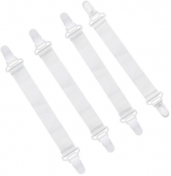 Set cleme pentru fixare cearceaf/ husa mesei de calcat cu elastic 2buc/set Alb JMB-BBL7839 