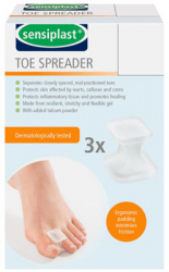 Set separatoare pentru degete tip turn Gel rezistent si flexibil 3 bucati marimea S Transparent MAX-BBL7940 