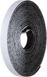 Banda autoadeziva cu prindere velcro dimensiune 400 x 1 cm Black 