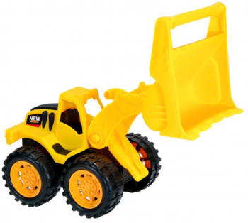 Buldozer de jucarie cu sistem autorun 19x 10 cm Galben 