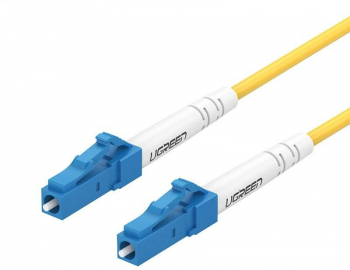 Cablu fibra optica pentru conectare retea LC-LC Singlemode 3 m Galben 